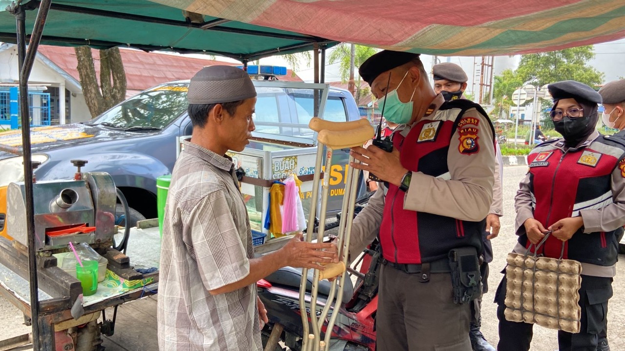 Samapta Polres Dumai Kembali Melaksanakan Kegiatan Bakti Sosial